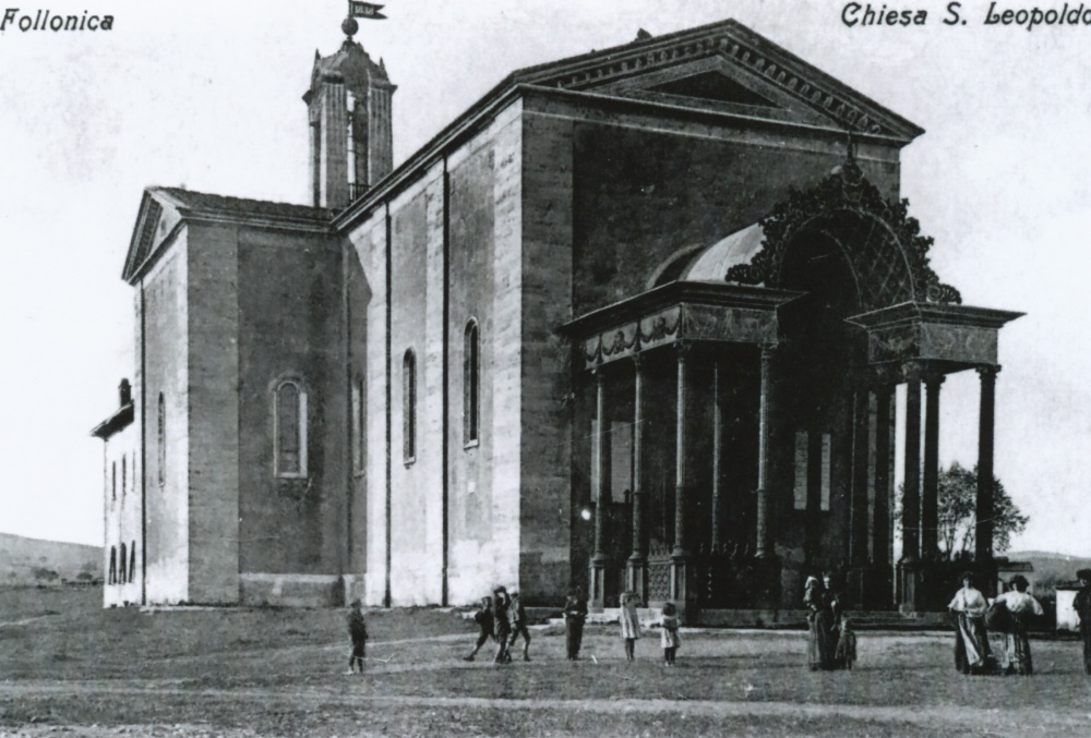 chiesa della ghisa san leopoldo, foto storica follonica