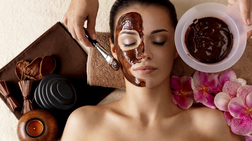 massaggio al cioccolato viso