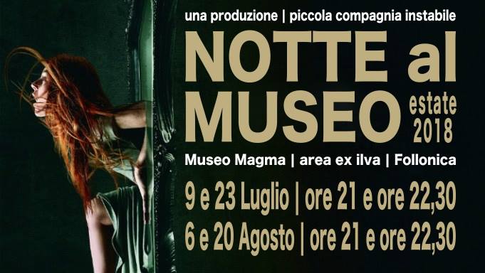 Museo magma in notturna estate 2018